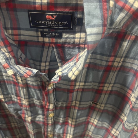 Men’s Vineyard Vines Button Down Whale Shirt sz L - Picture 2 of 3